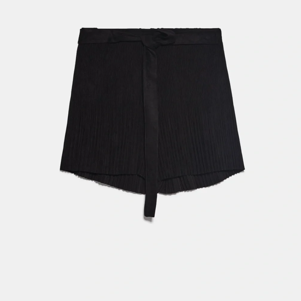 ZARA BNWT Faux Suede Pleated Shorts